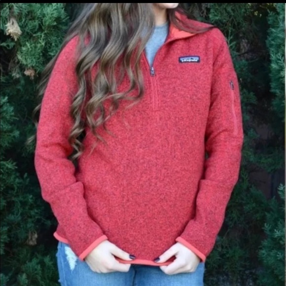 Patagonia 1/4 zip Better Sweater in Red - Picture 8 of 12